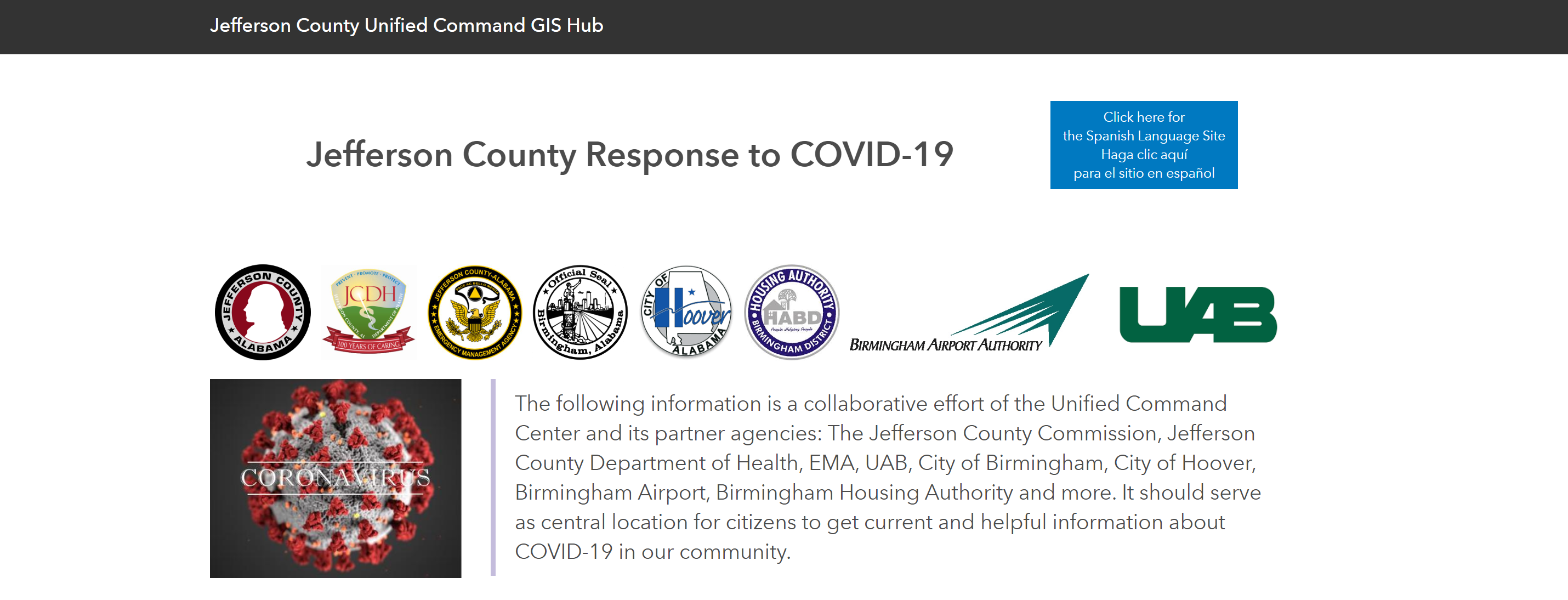 COVID-19 Data for Jefferson County, Alabama
